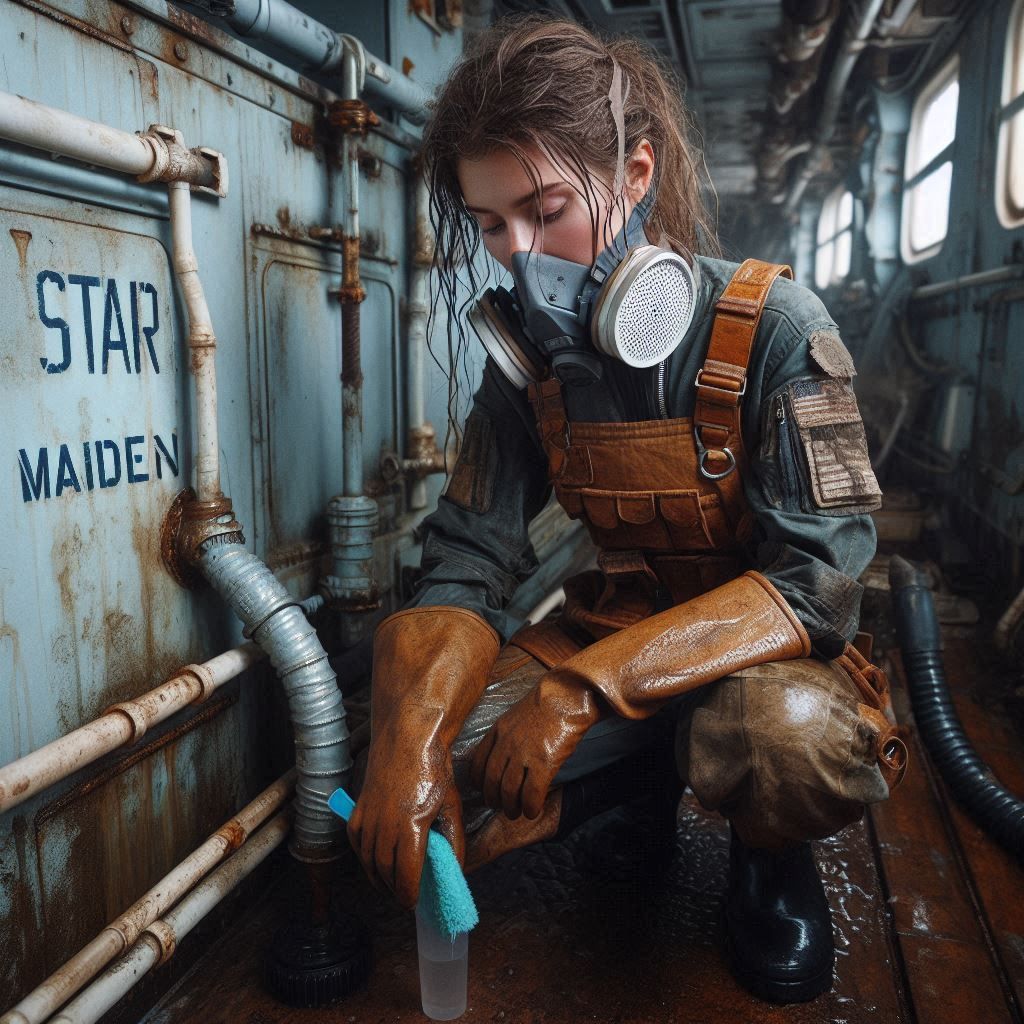 Cleaning up after repairs, that's important (2)