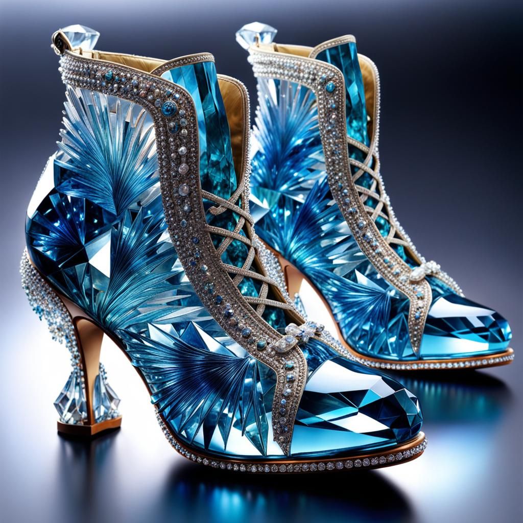 Cinderella's crystal shoes  by @Coco Lasticot