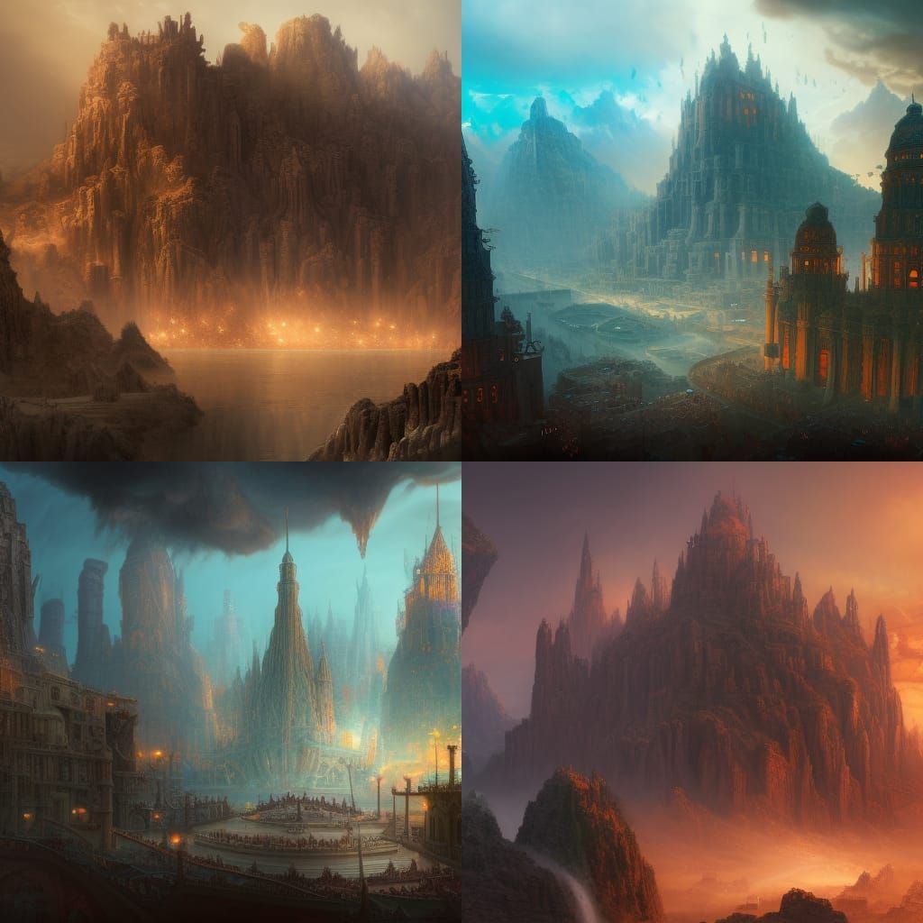 Netanyahu Plays Guitar: Detailed Matte Painting