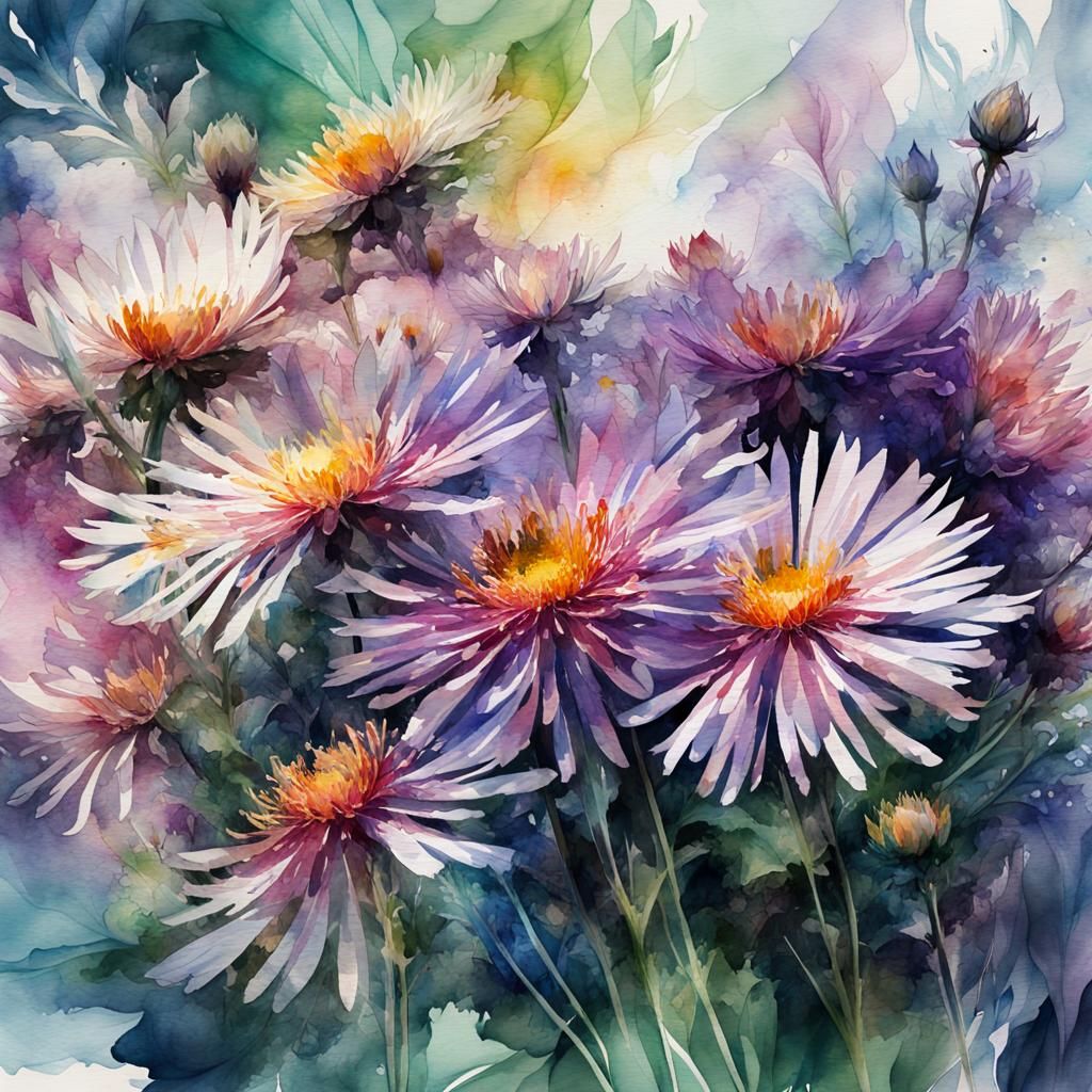 Asters  by @Hesione