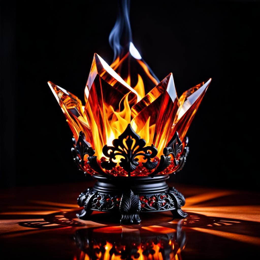Crystal Fire  by @Xenonite