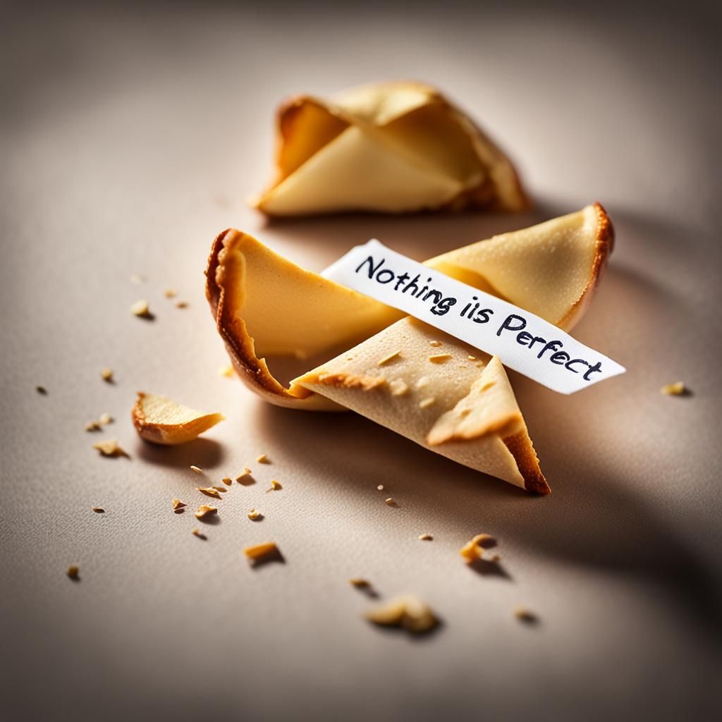   "Nothing's perfect"  by @Mona