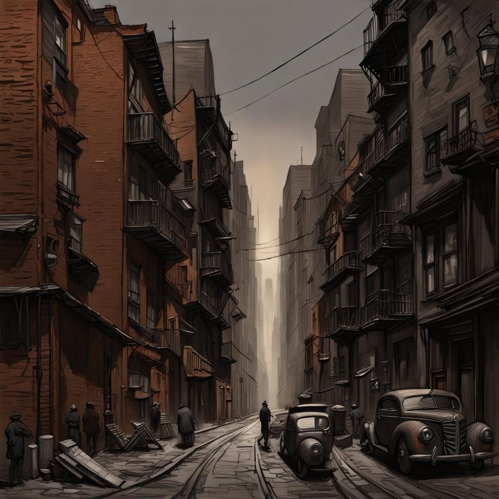 Eerie urban sketch legend blending cityscape settings with the elements ...