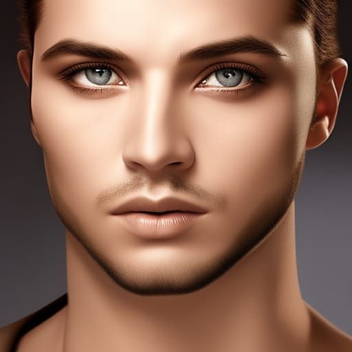 Beautiful man, gorgeous, ((Realistic photo by Greg Rutkowski...