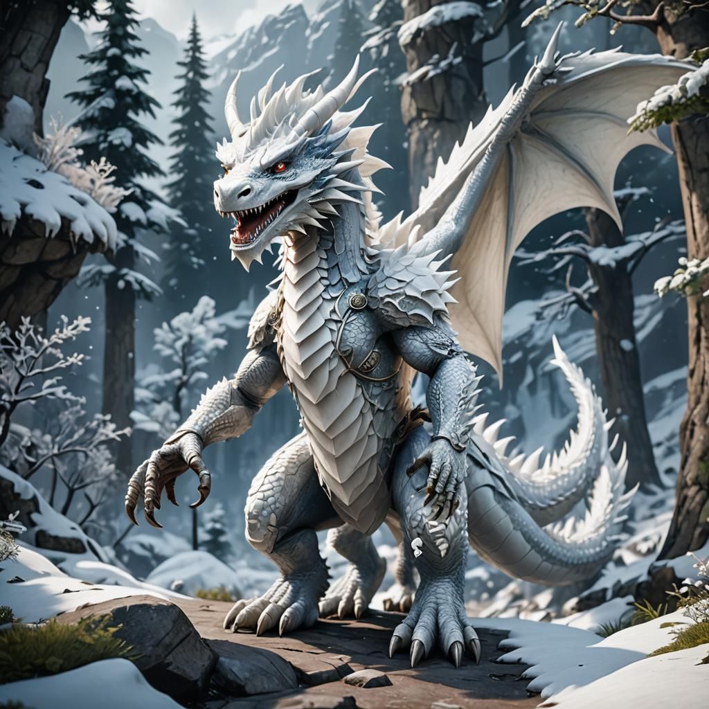 Levi the white dragon