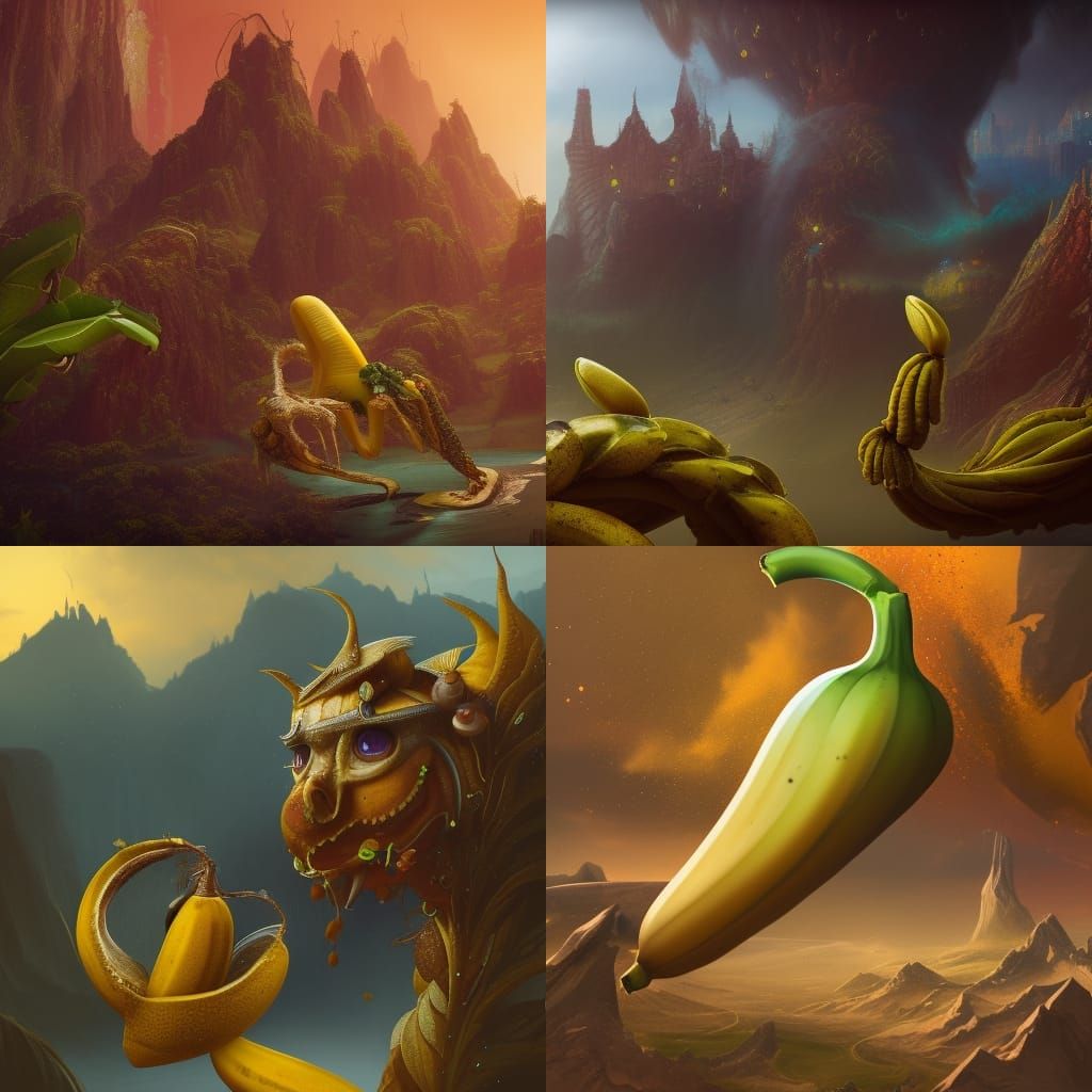 A banana creature