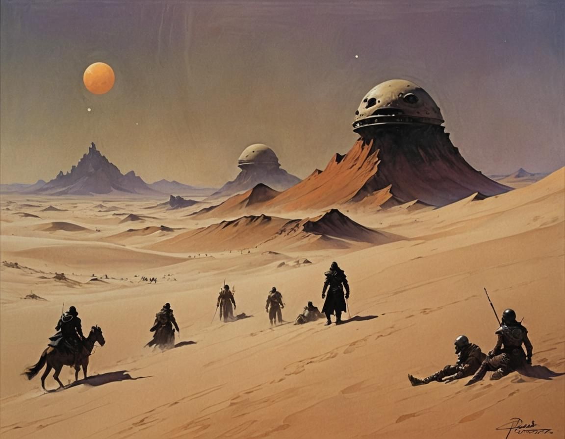 Frank Herbert's Dune by Frank Frazetta - AI Generated Artwork ...