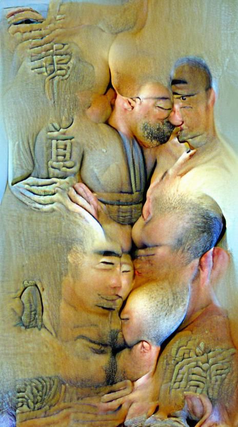 Exhausted with gay pleasures, I embrace my wife.
The narrow ...