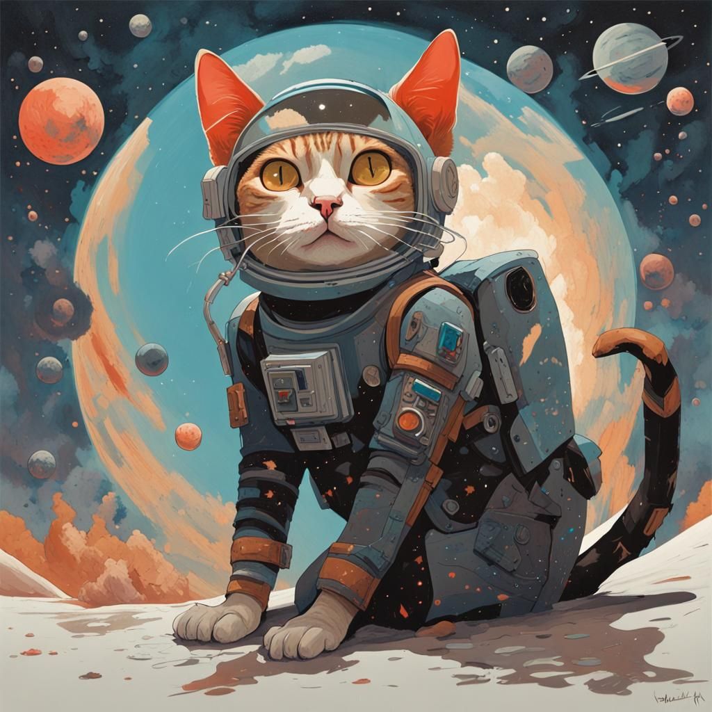 Cat on mars