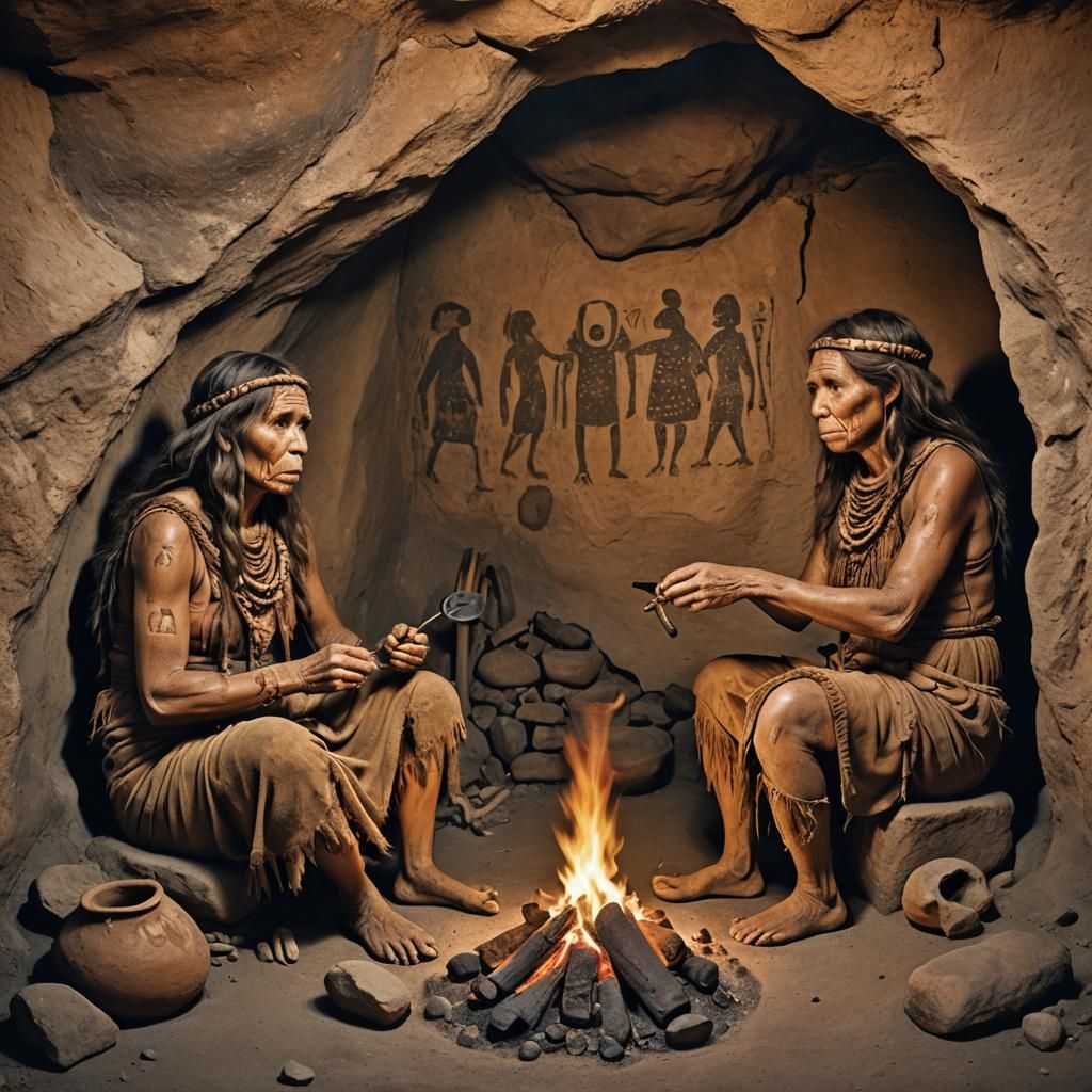 Prehistoric Neanderthals & Petroglyphs   by @GiGi