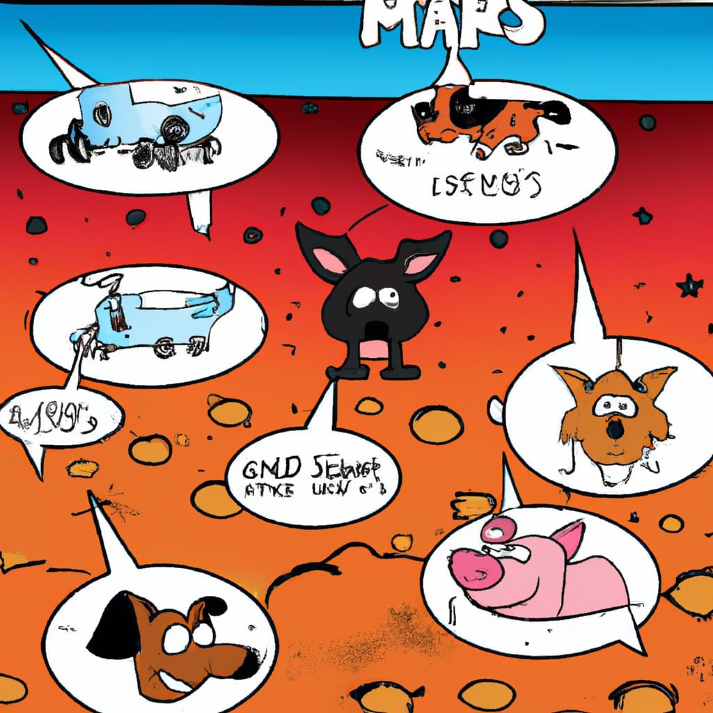 Inside the Machine: Dogs and Pigs on Mars