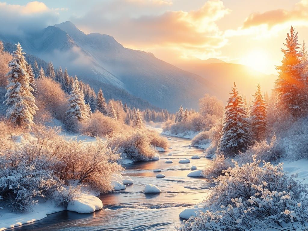 Winter Landscape  by @datura_dude