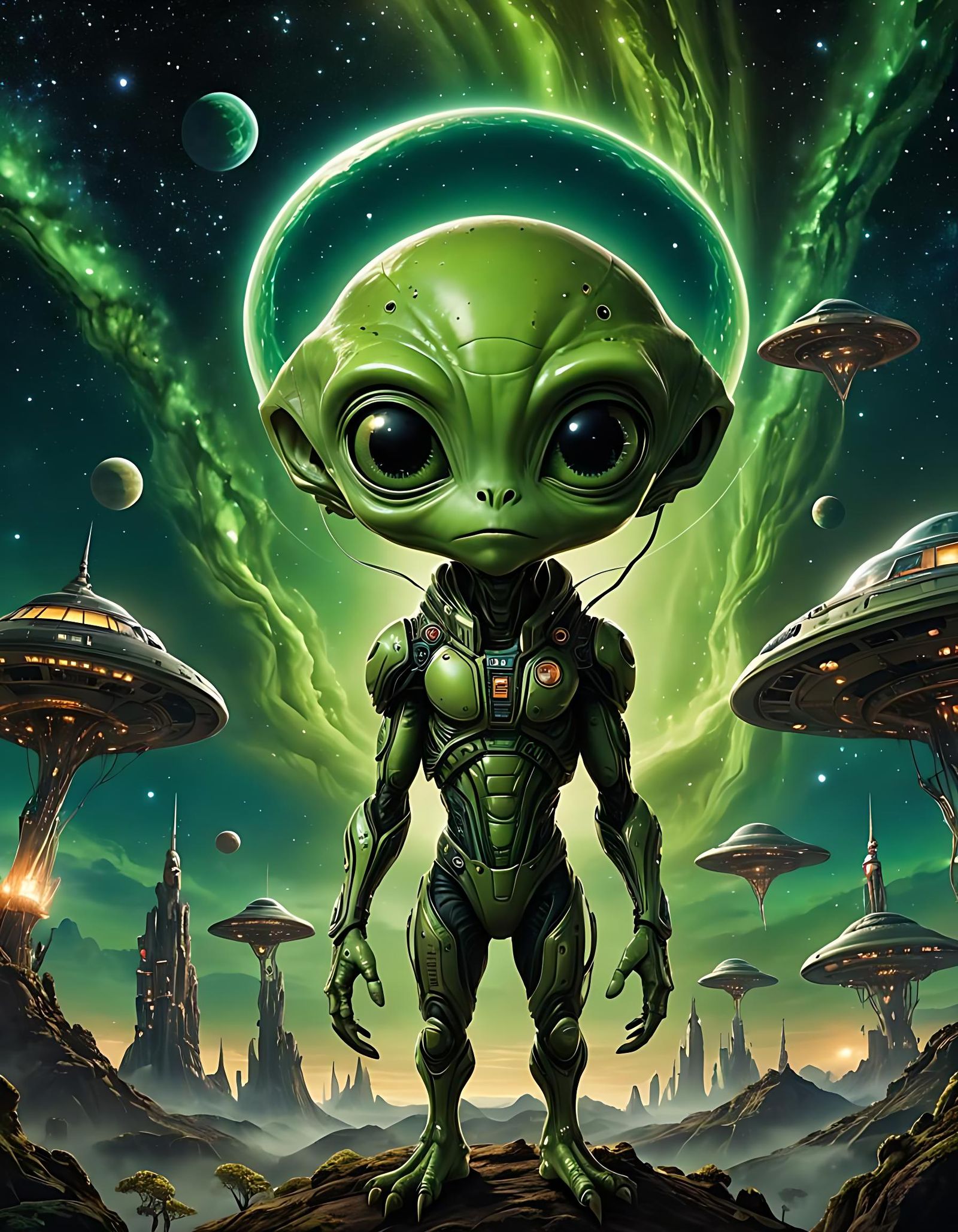 Little green Martian ...