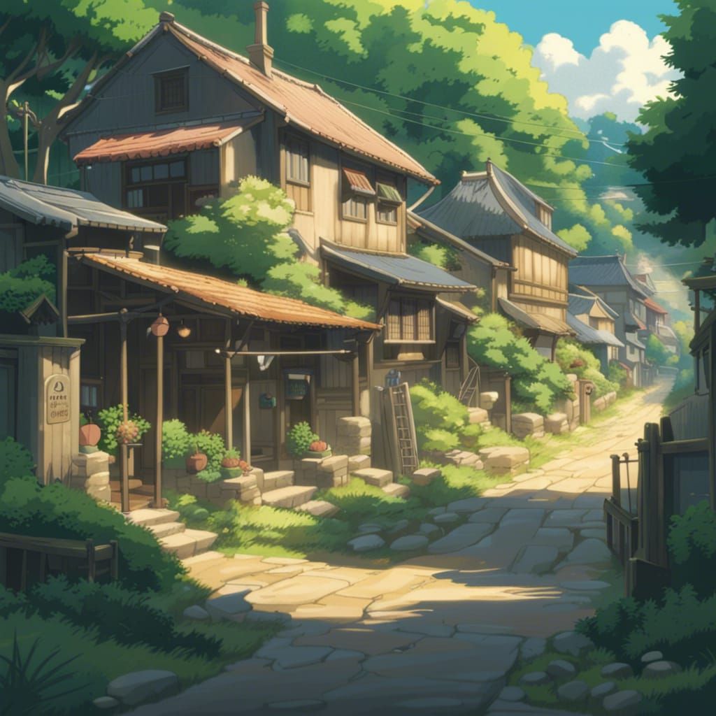 a countryside village