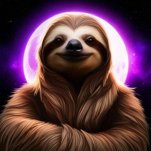 Jedi Monk Sloth - AI Generated Artwork - NightCafe Creator