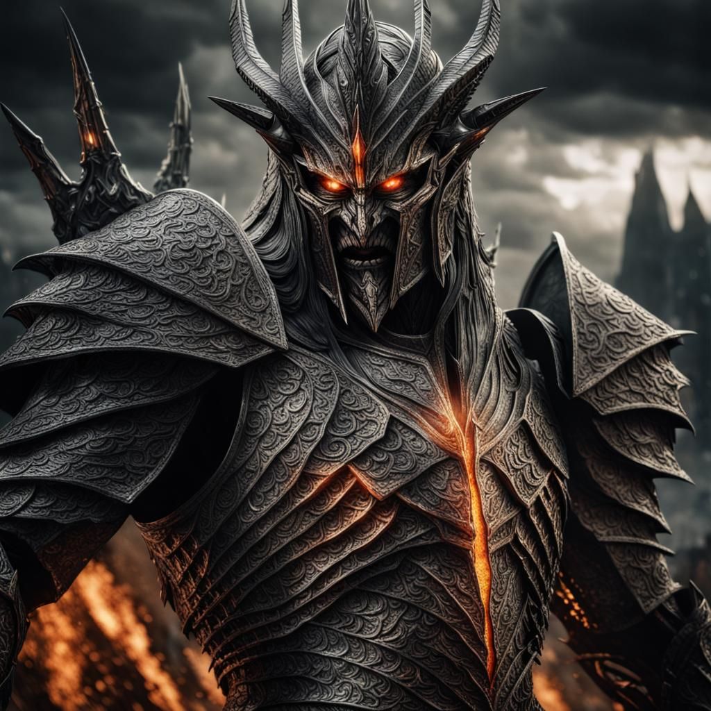 Sauron in battle - AI Generated Artwork - NightCafe Creator