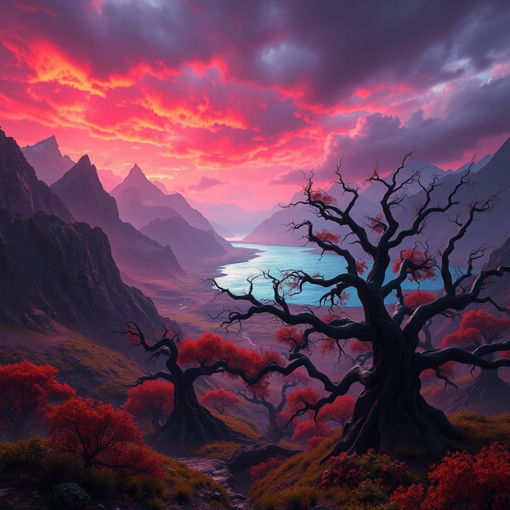 Epic Battleground of Light and Shadow