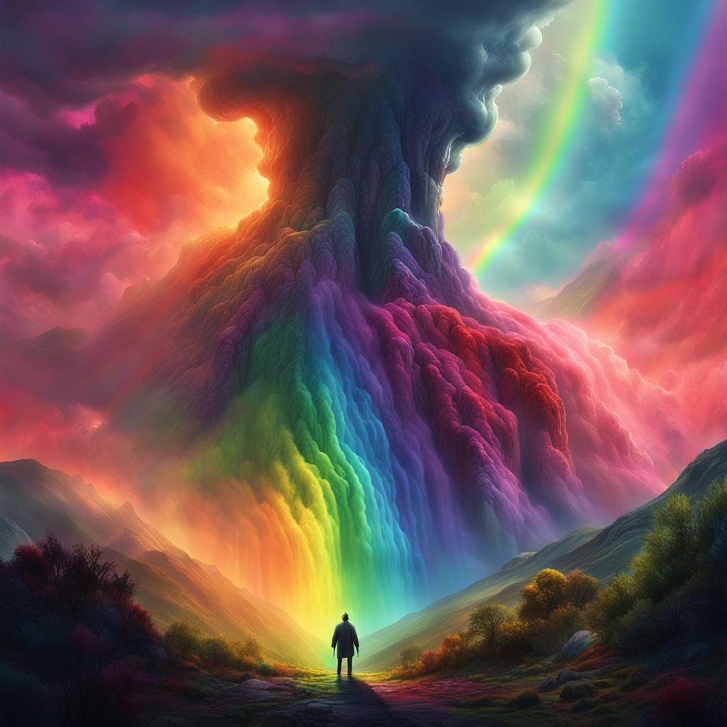 it's rainbow mountain!