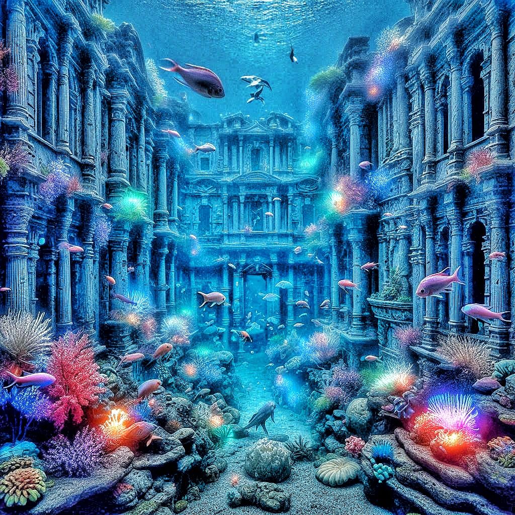 A magical sunken city