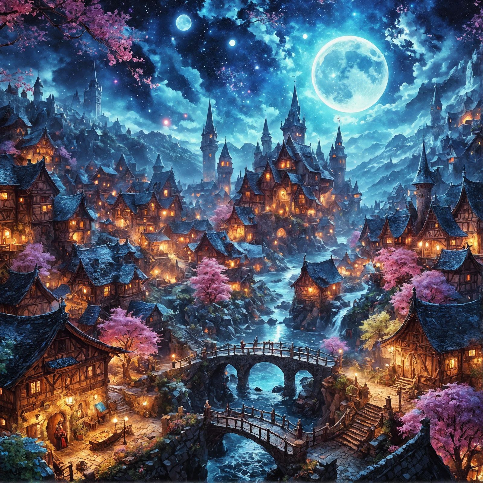 Under the magical glow of the moon