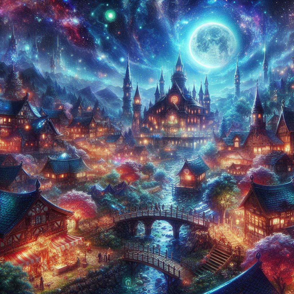 Under the magical glow of the moon