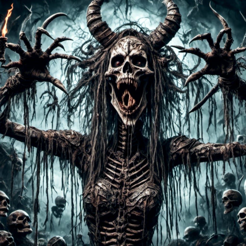 Horrific Tattoo by Glowing Skeleton Entity