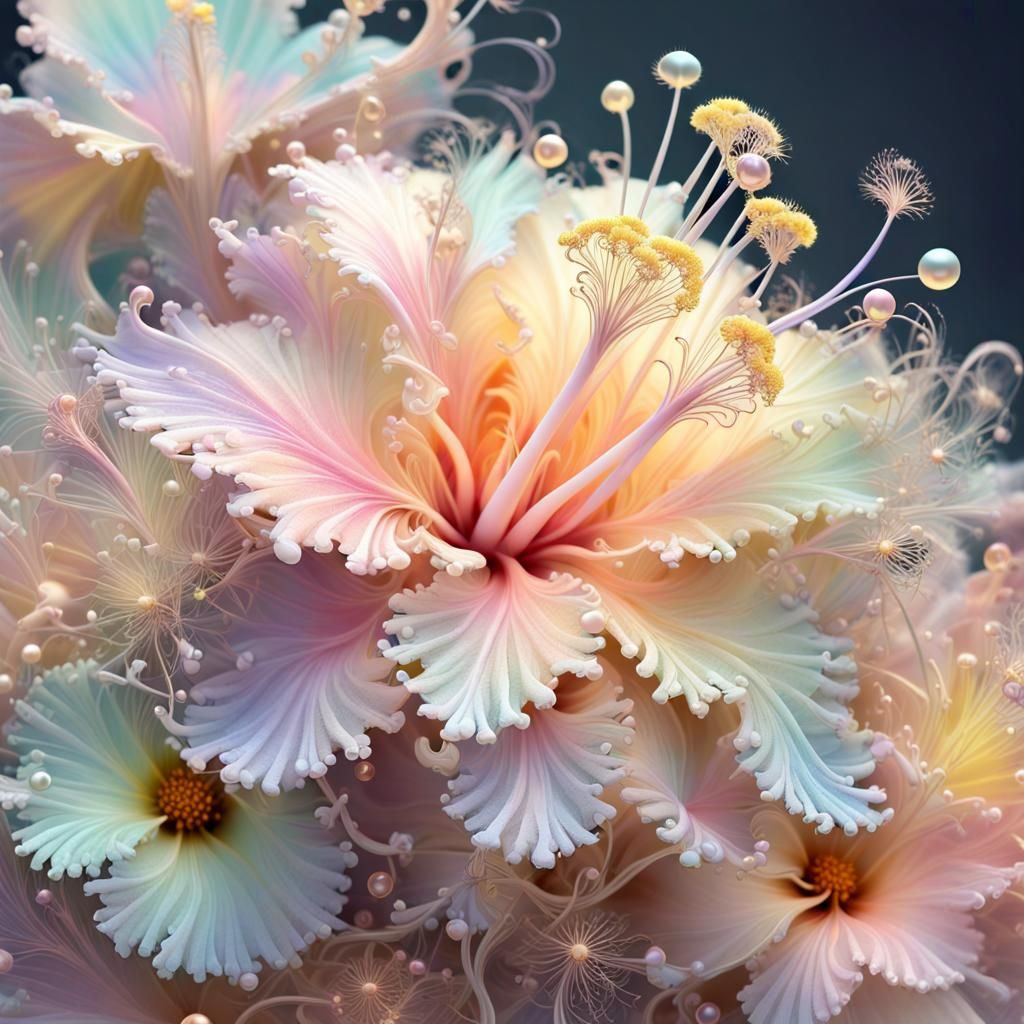 Flowers in pastel colors   by @Razzmama 