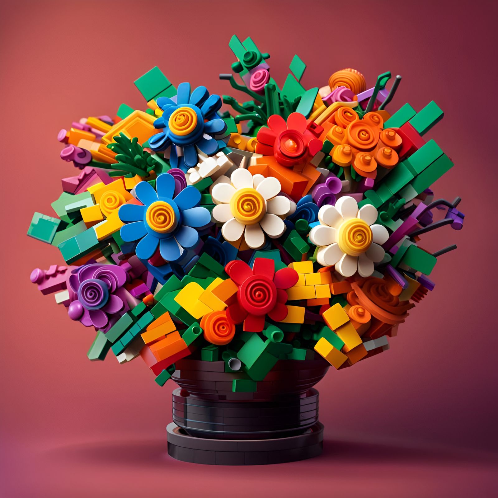 LEGO Bouquet - AI Generated Artwork - NightCafe Creator