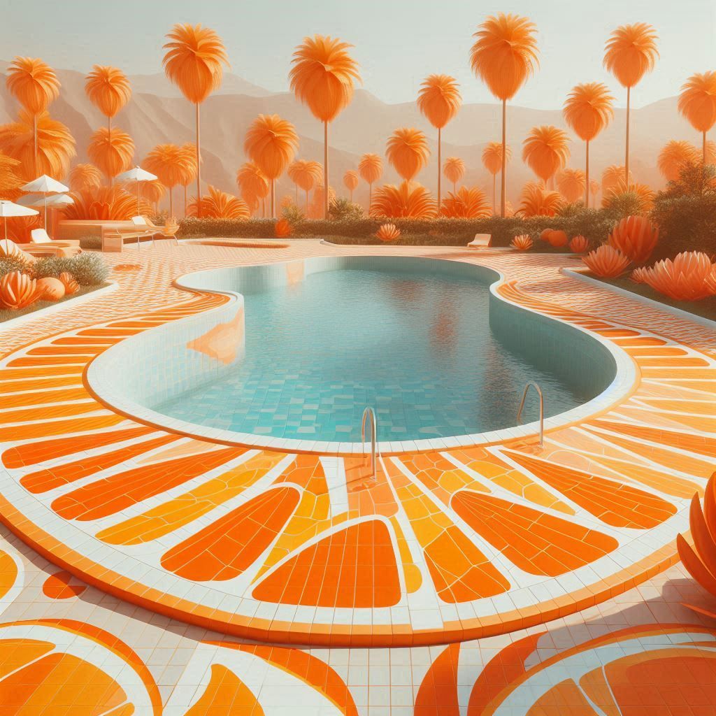 Orange Slice Swimming Pool 1