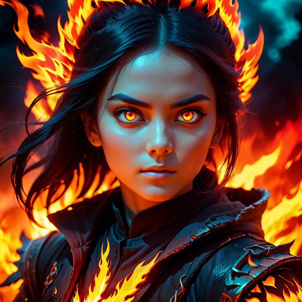 Firey portraits