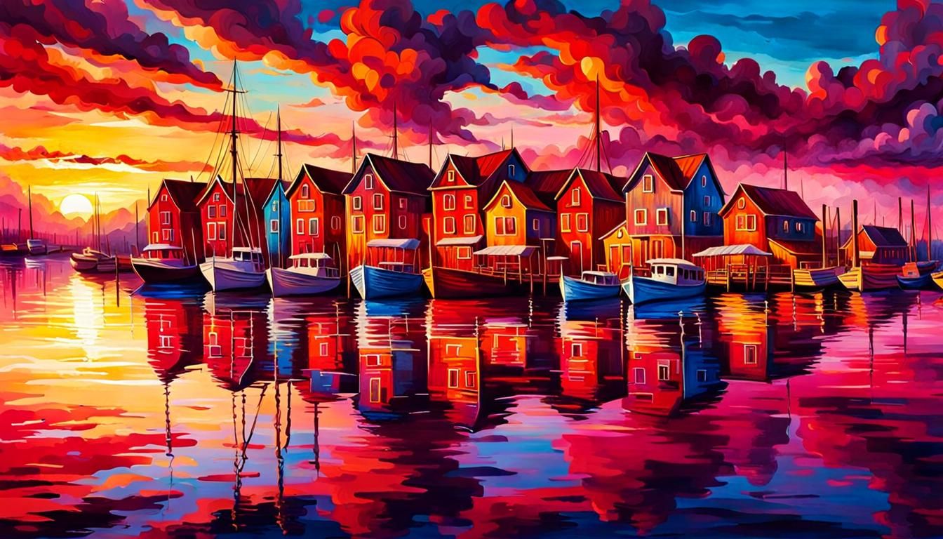 Ruby City at Sunset  by @Dorkish