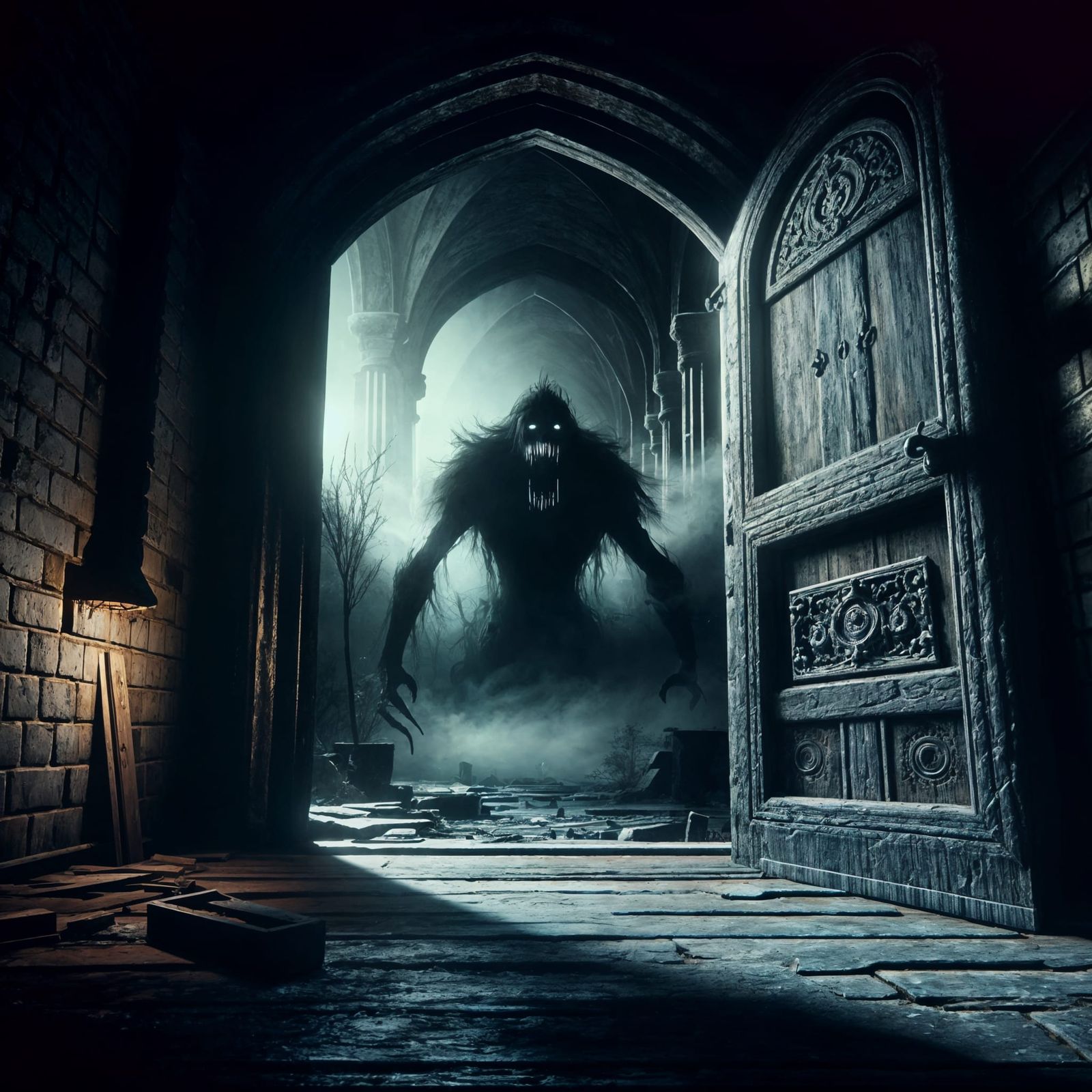 Le seuil de l'effroi : La porte entre-ouverte du Baba-Yaga