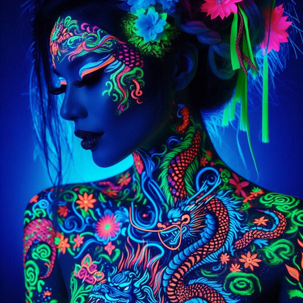 PORTRAIT:  BLACK LIGHT TATTOOS
