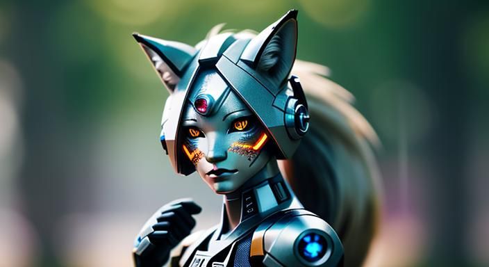 Cyborg Fox, Goddess , 

devices ,

Professional photography,...