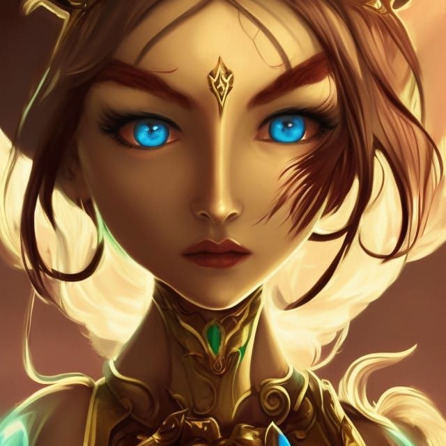 head and shoulders elf girl portrait, 8k resolution concept ...
