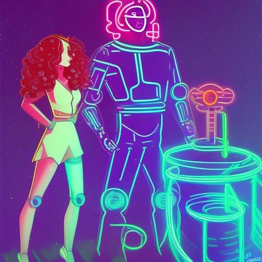 Neons 11 AI Generated Artwork NightCafe Creator