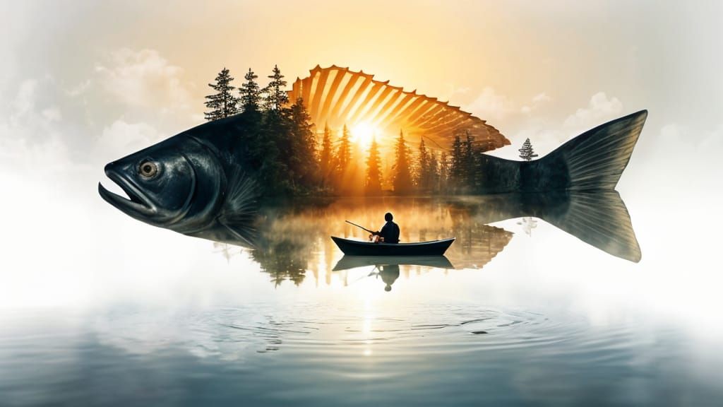 “Peace lives where the fishing lines fall.”
