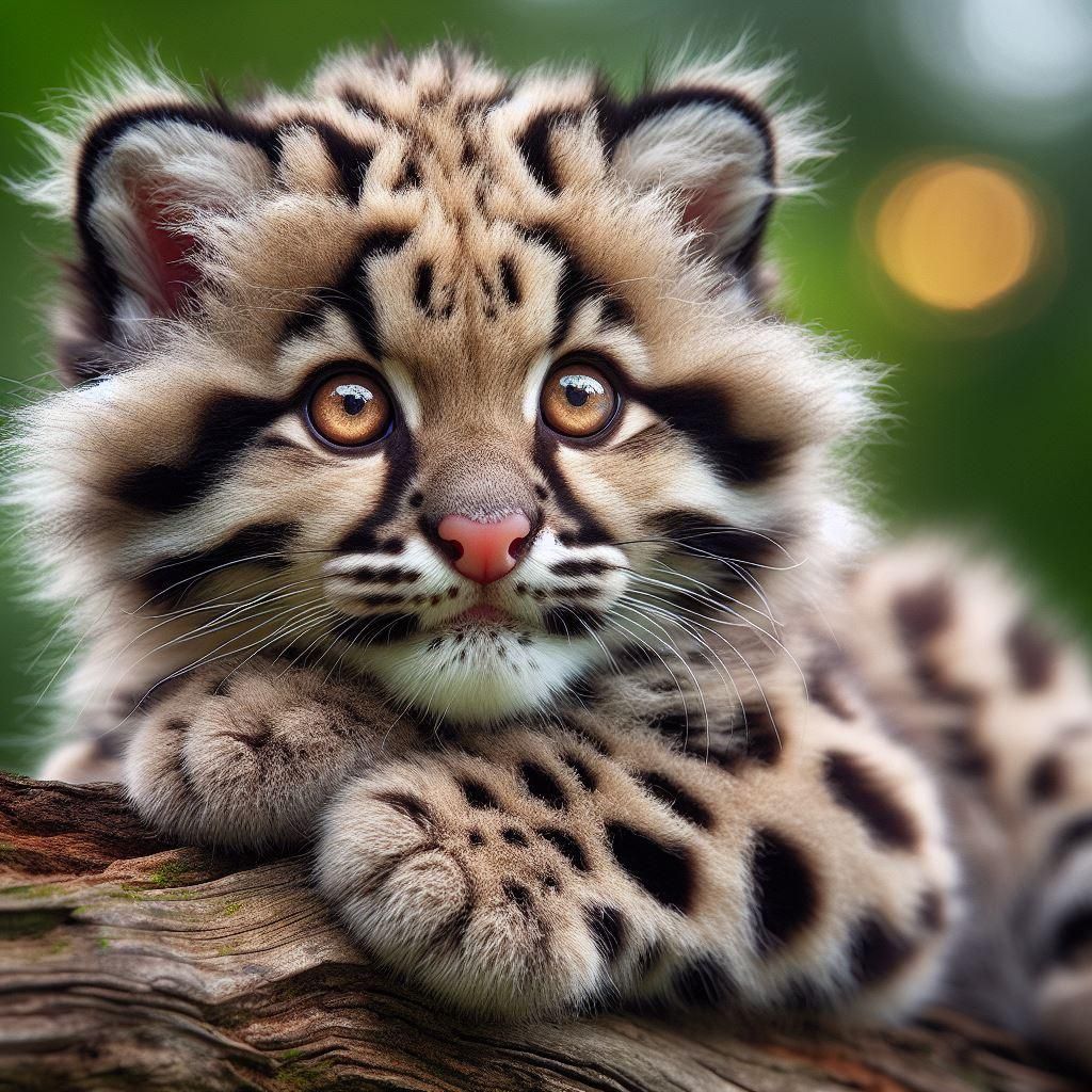 Clouded Leopard, venturing out on his own.