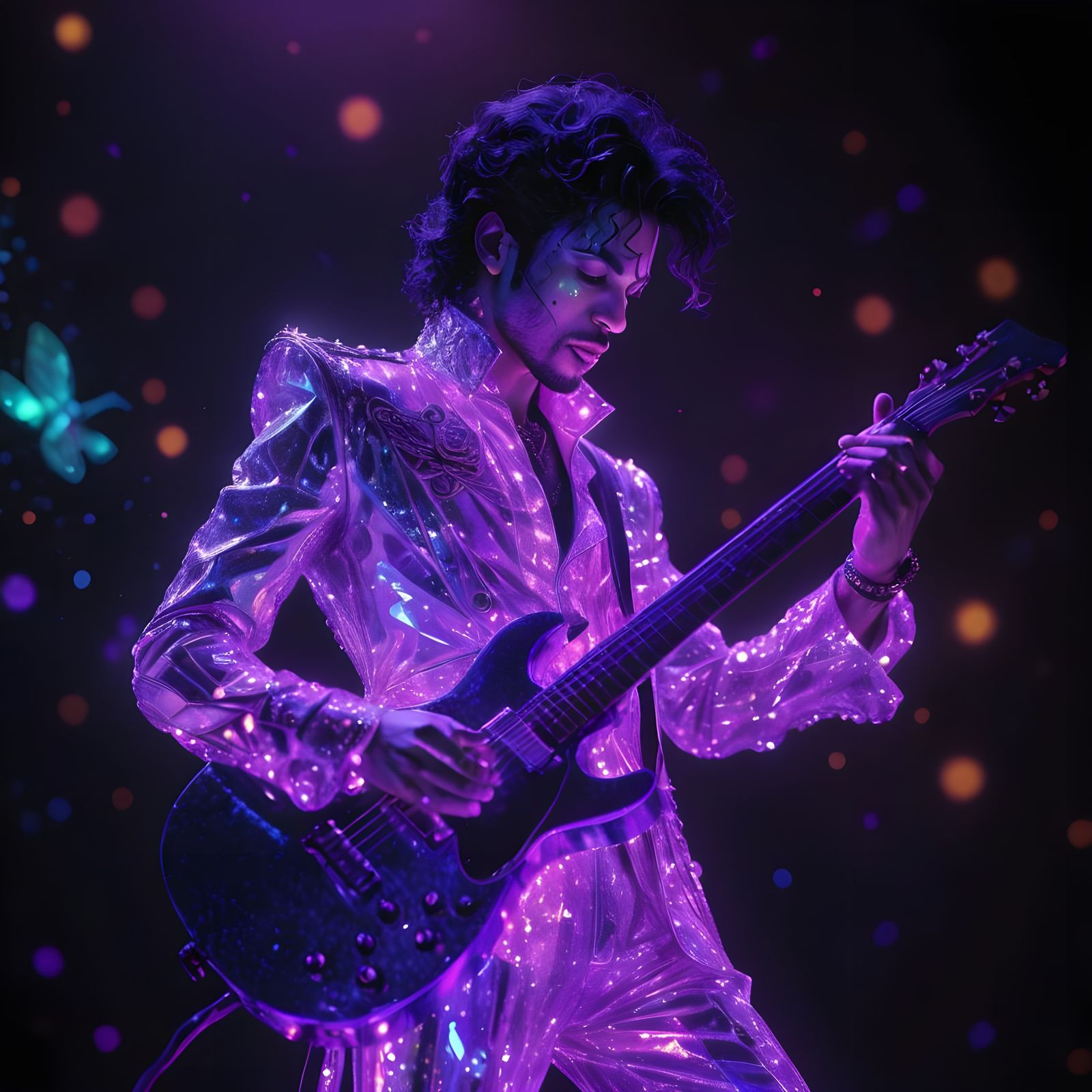Holographic Prince In Concert  by @Lisa Hubbard