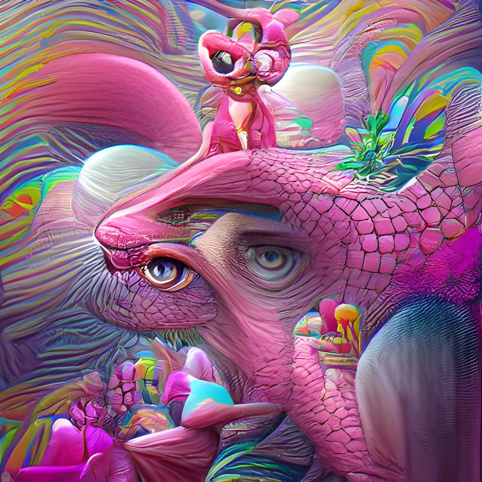 Pink Panther Inspired - AI Generated Artwork - NightCafe Creator