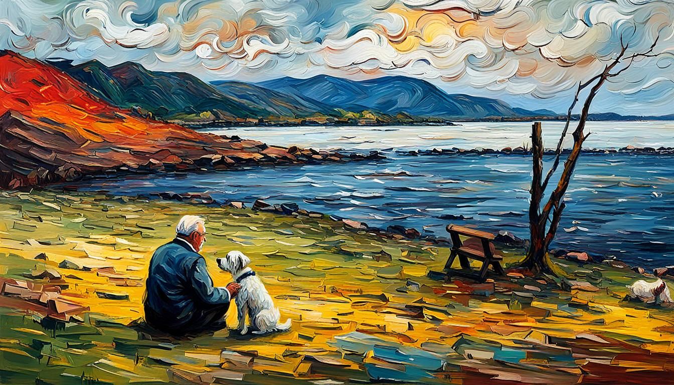 old victorian man and dog   by @csi007