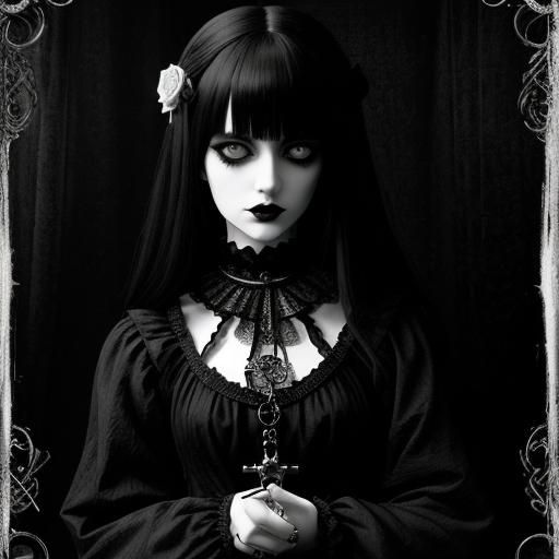 GOTH PAGAN 
BEHIND HER THERES A SPIRIT EYES WALLPAPER MISTERY,BEHIND HER TAROT CARDS READING THE FOOL
GOTH STYLE VINTAGE...