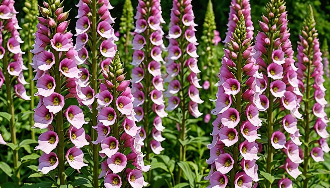 foxglove flowers in bloom