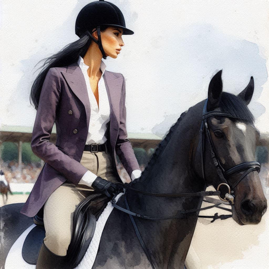 Dressage Watercolor