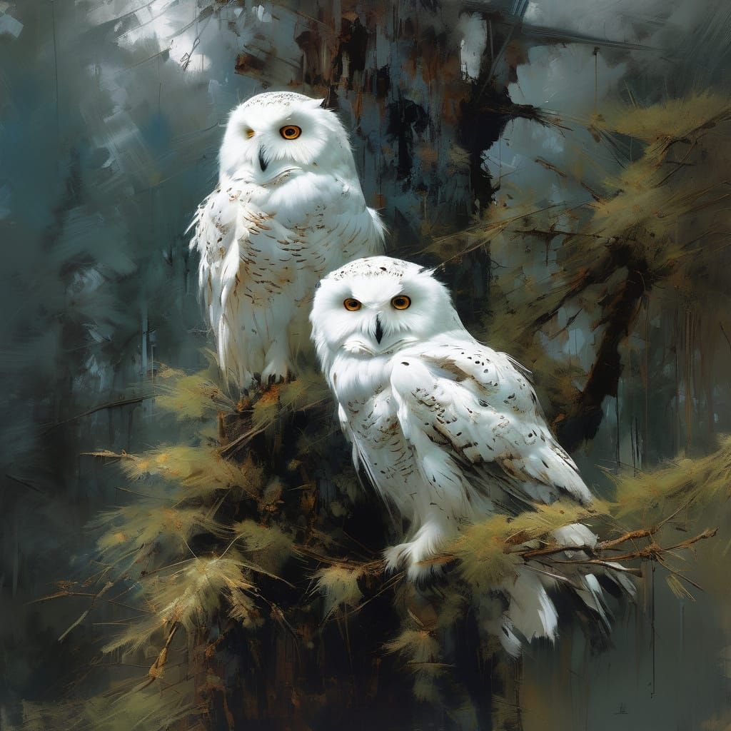 Owls  by @Superbear