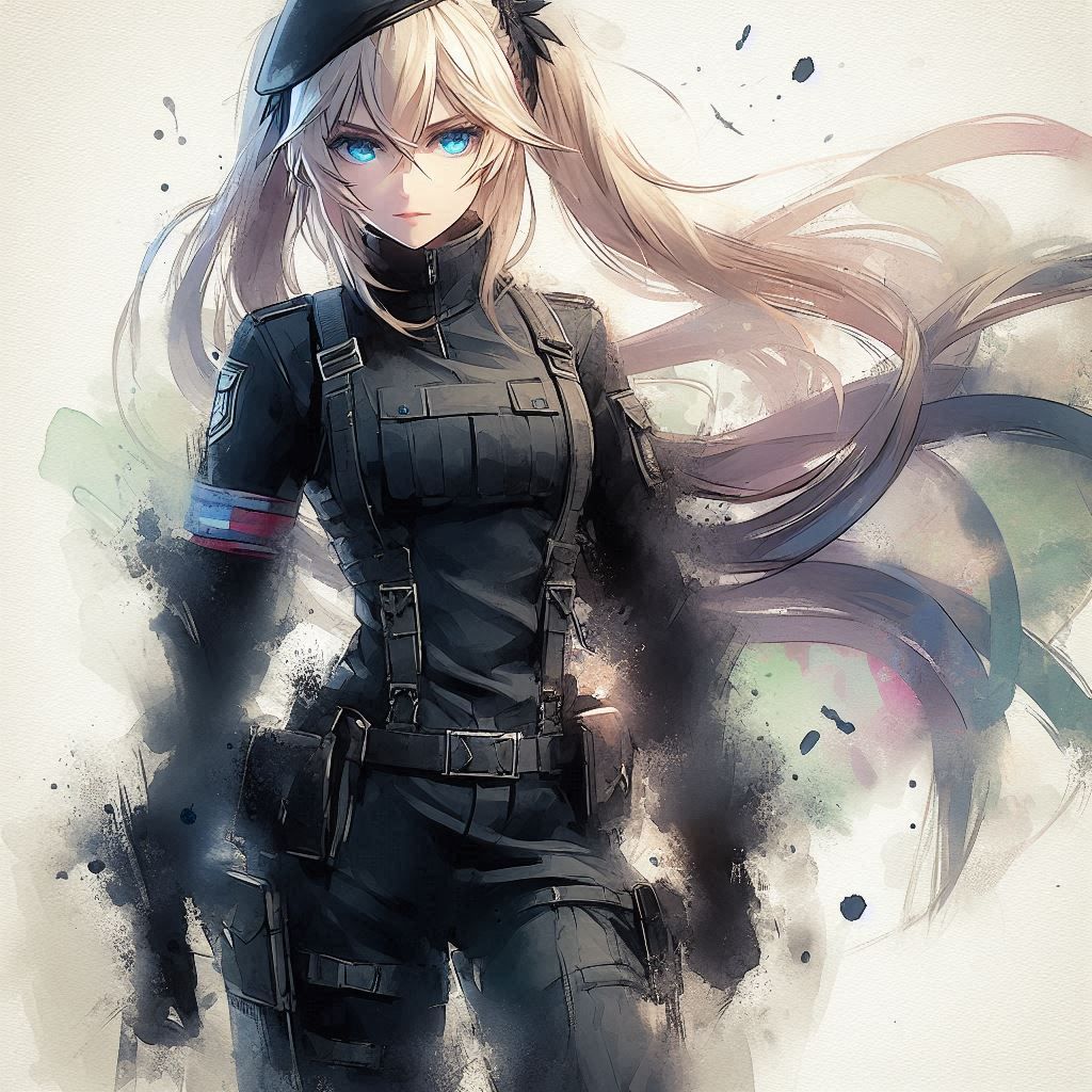Awesome soldier woman