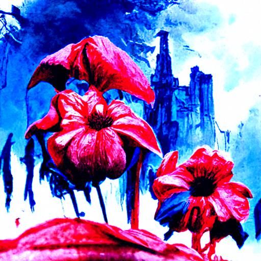 red flowers