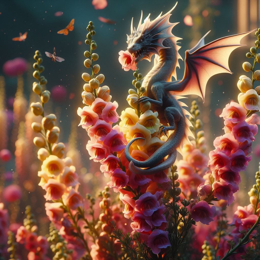 Vegan dragon (yummy flowers)