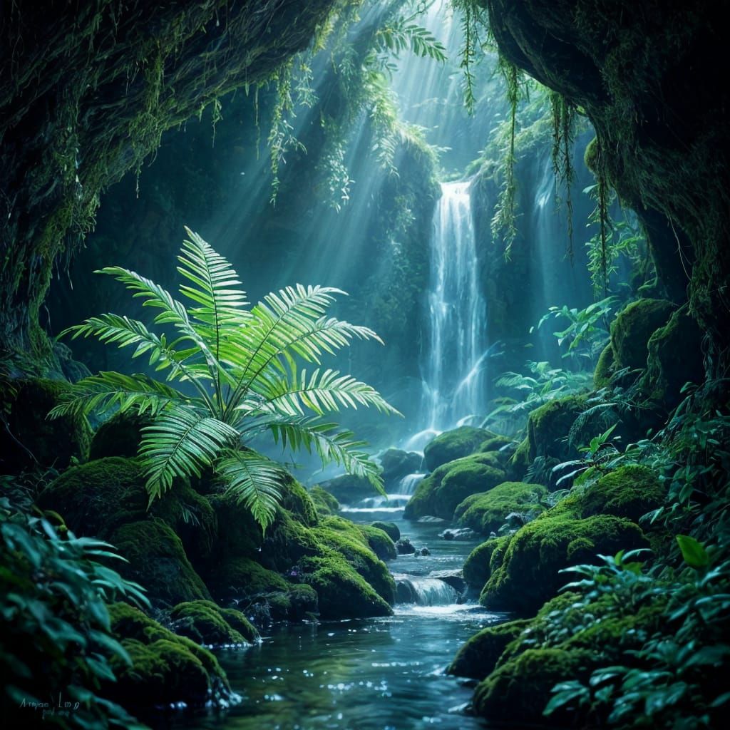 The hidden waterfall  by @ais