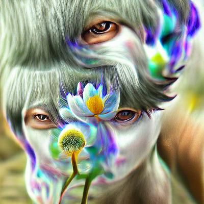 Flower soul realistic